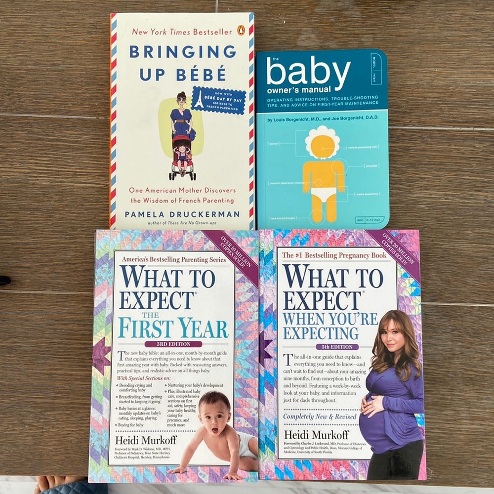 2nd hand Parenting books|What to expect& Baby owner’s manual& Bring up bebe